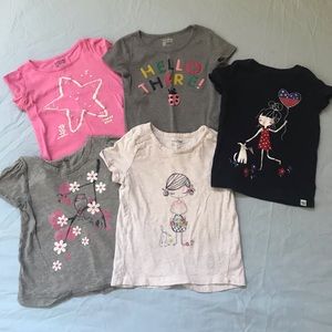 Five (5) GAP T-shirt’s - size 3